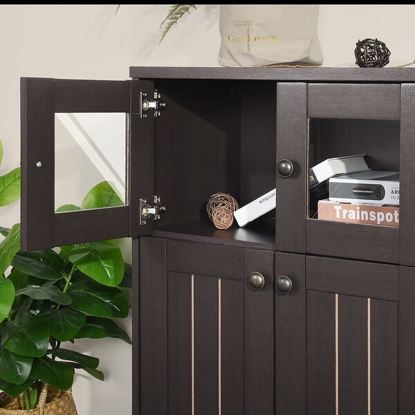 Wooden Cabinet with 2 doors and 3 shelves