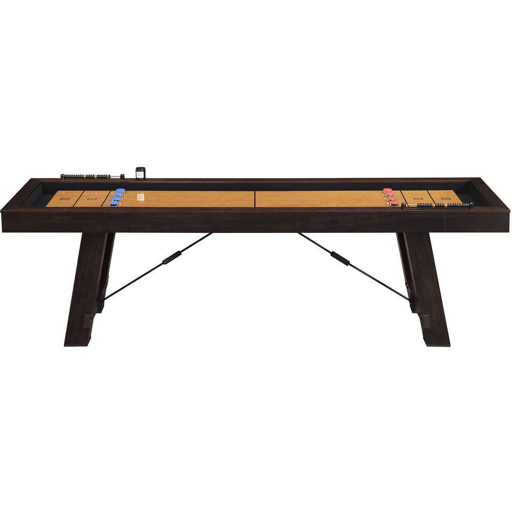 Hanover Butcher Block Shuffleboard Table HGSB01-BRN