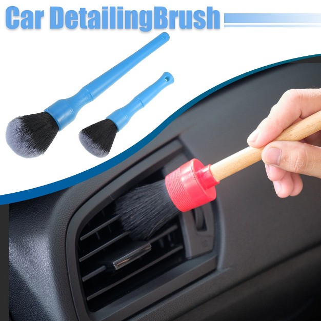 Unique Bargains Car Detailing Brush Kit 2 Pcs