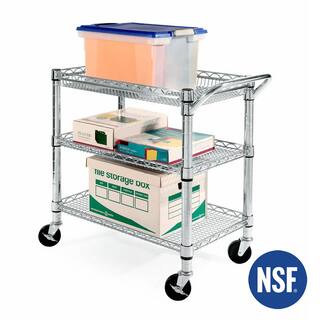 Seville Classics Heavy-Duty Commercial-Grade Utility Cart NSF Listed SHE99307ZB