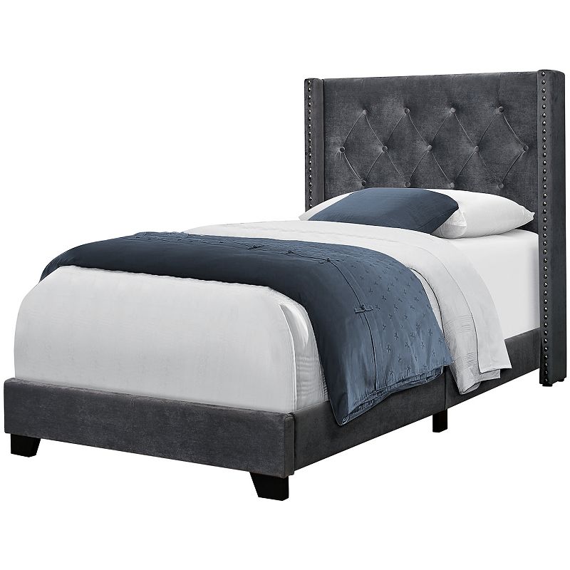 Monarch Faux Leather Bed