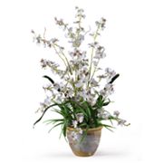 nearly natural Dancing Lady Silk Orchid Floral Arrangement