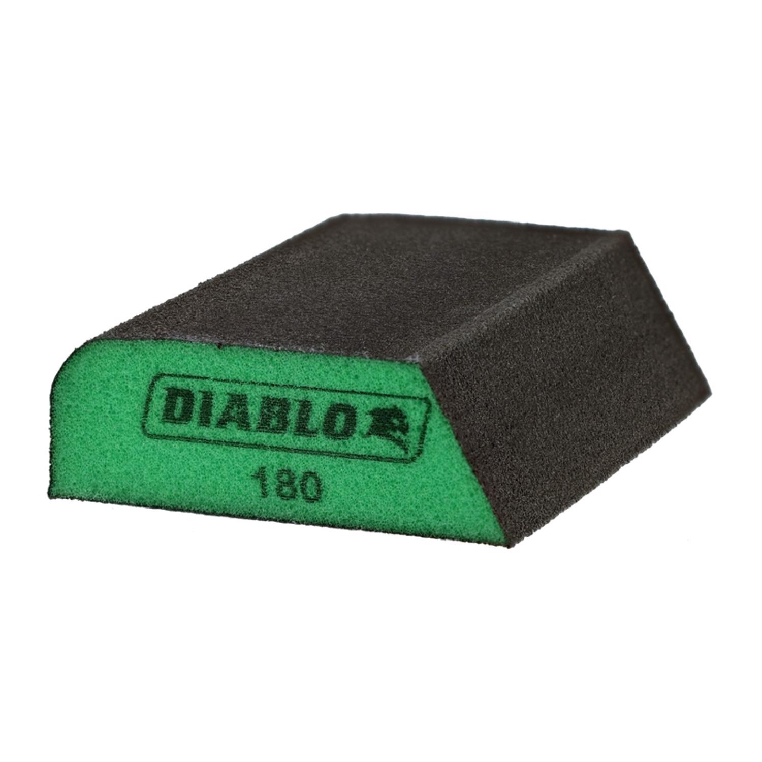 Diablo 4 in. L X 2-1/2 in. W X 1 in. 180 Grit Ultra Fine Dual Edge Sanding Sponge