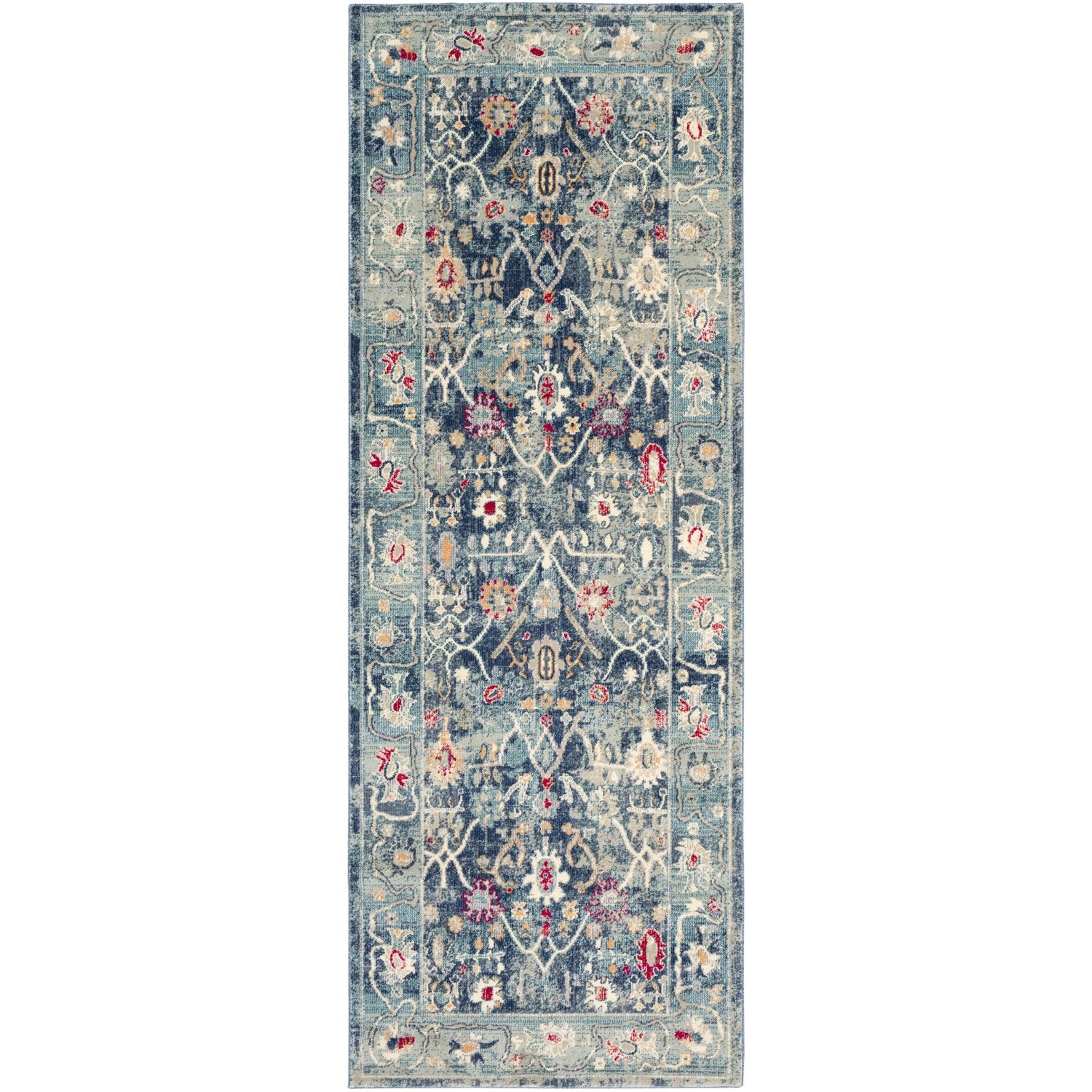 Bohemian Rug in Navy & Charcoal