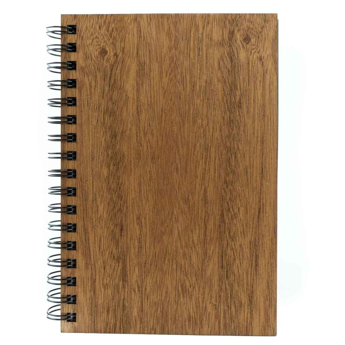 Classic Wood Spiral Journal