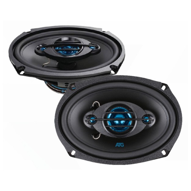 3 way Coaxial Speakers With Grills Pair Atg69