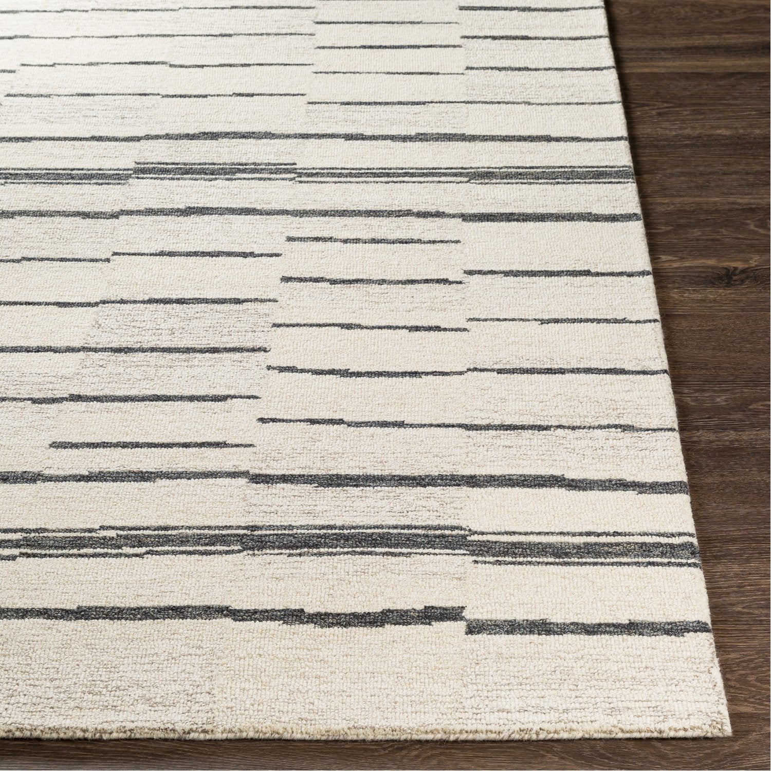 Granada Hand Tufted Rug in Taupe, Beige, Charcoal