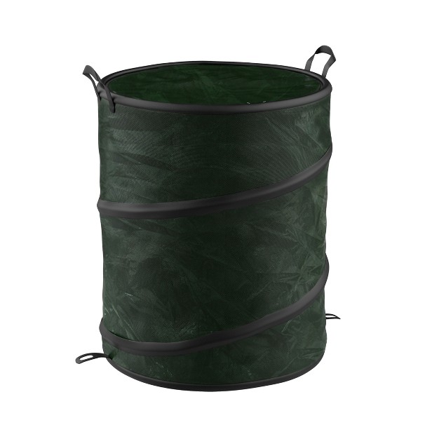 Leisure Sports Pop up Trash Can Bin For Camping Picnics And Outdoor Parties 33 gal Green