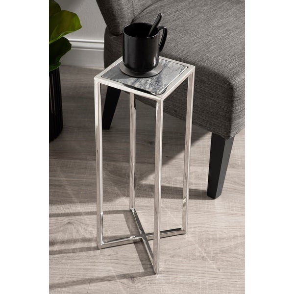 Kate and Laurel Jaspur Square Metal End Table