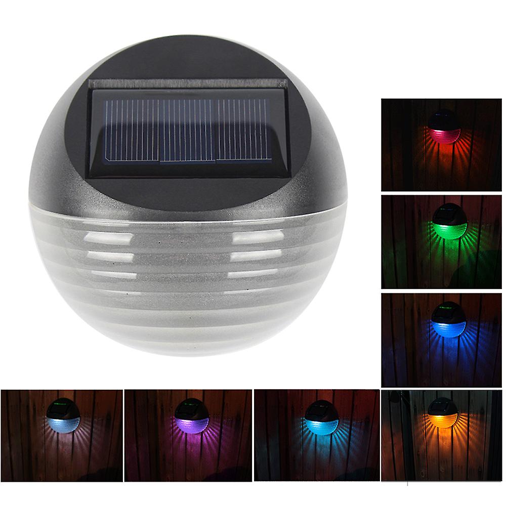 6led Solar Fence Light Wall Light Outdoor Landscape Lamp For Walkway Pathway Yard Garden Courtyard Lighting