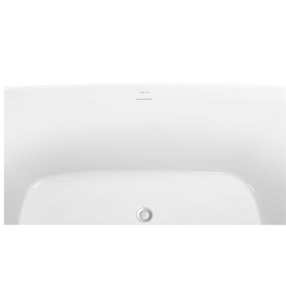 White Acrylic Freestanding Bathtub  Oaking Tub