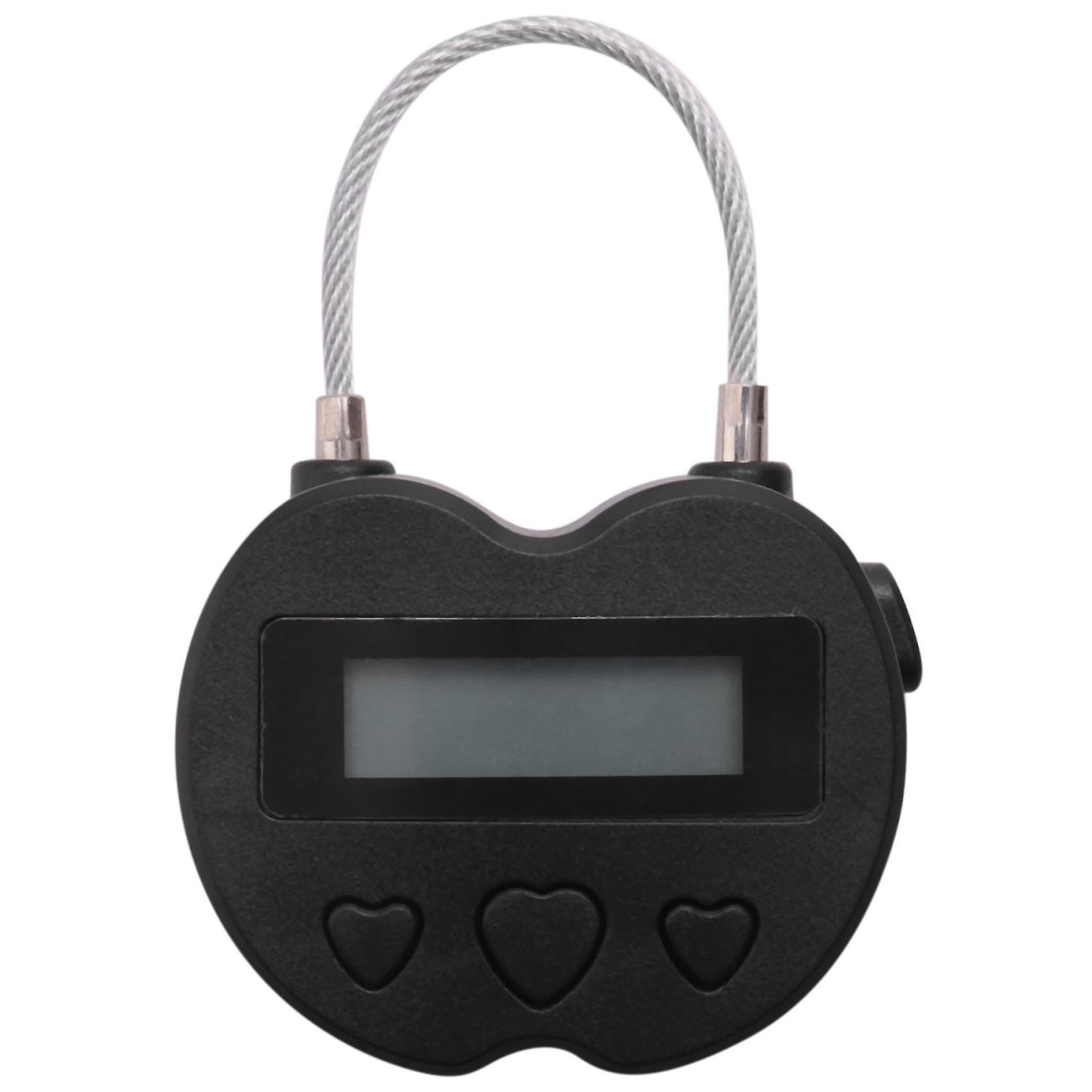 Smart Time Lock Lcd Display Time Lock Usb Rechargeable Temporary Timer Padlock Travel Electronic Ti