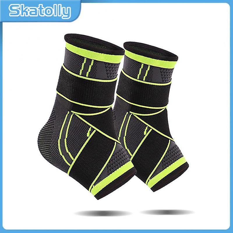 Basketball Ankle Brace Breathable Lightweight Sleeves Support Double Strap Nylon