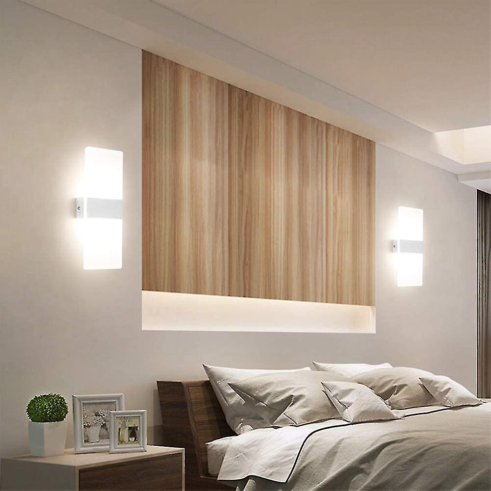 1pcs Modern Simple Indoor Hotel Bedroom Headboard Staircase Aisle Living Room Led Acrylic Wall Lamp