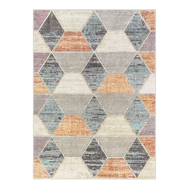 Well Woven Whoa Mesa Modern Geometric High-Low Area Rug