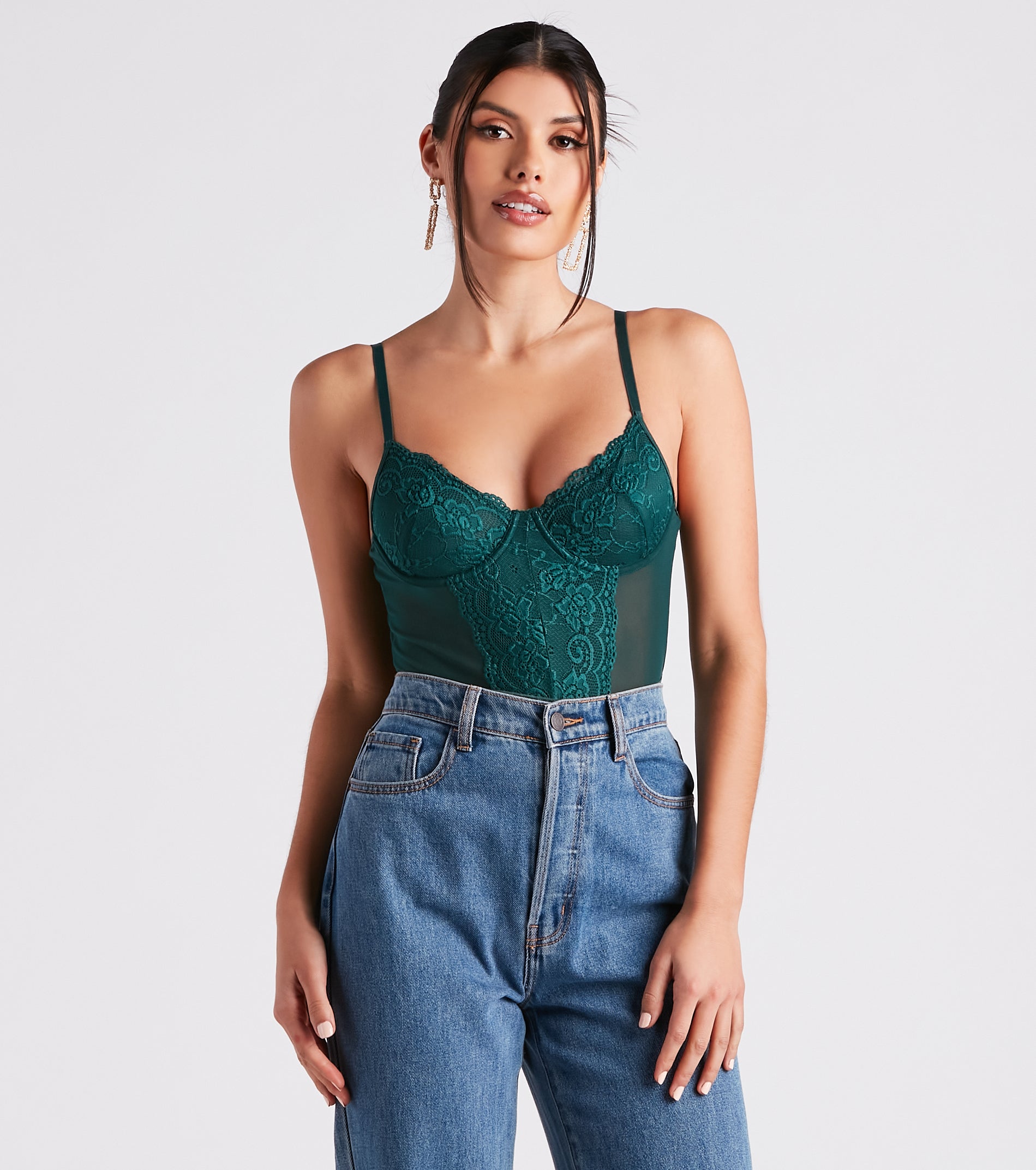 All You Can Lace Mesh Bodysuit