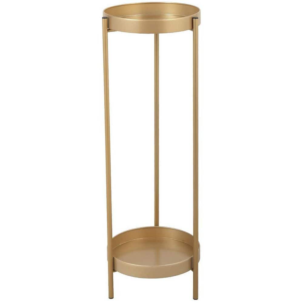 cenadinz Modern Folding Metal 2-Tier Plant Stand H-D0102HET5NY