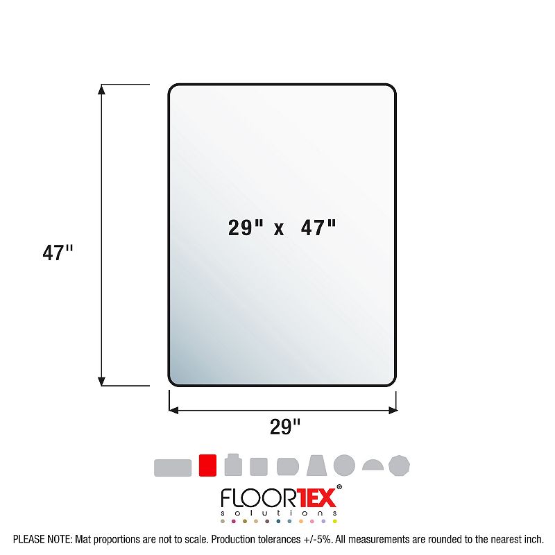 Floortex Cleartex® Advantagemat® Plus APET Chair Mat - Low/Standard Pile Carpet. Rectangular 36 x 48