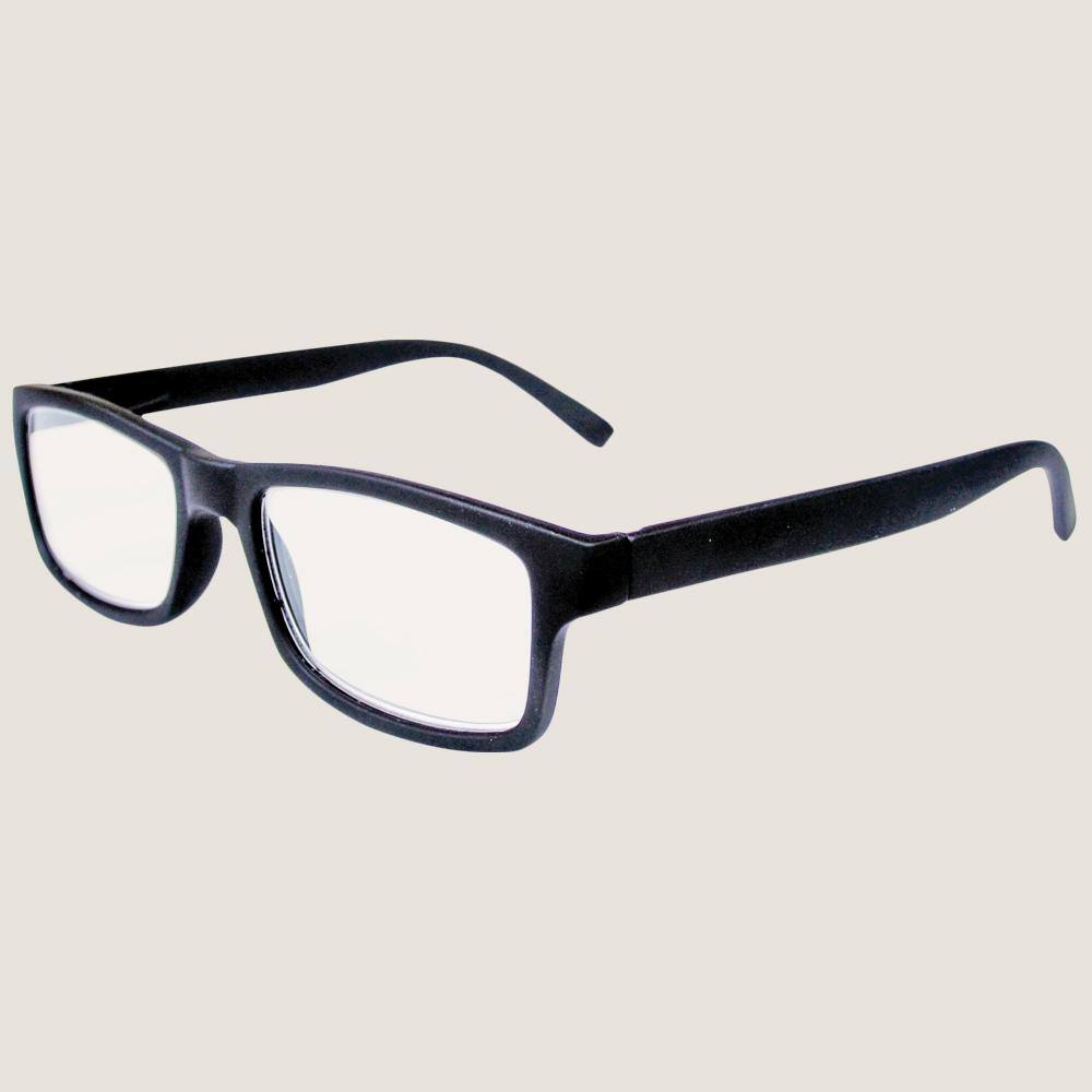 Magnifeye Reading Glasses Retro Black 2-Pair 2-Cases 1.25 Magnification 86039-14