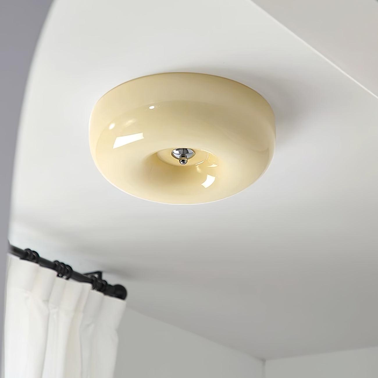 Cream Pudding Ceiling Lamp