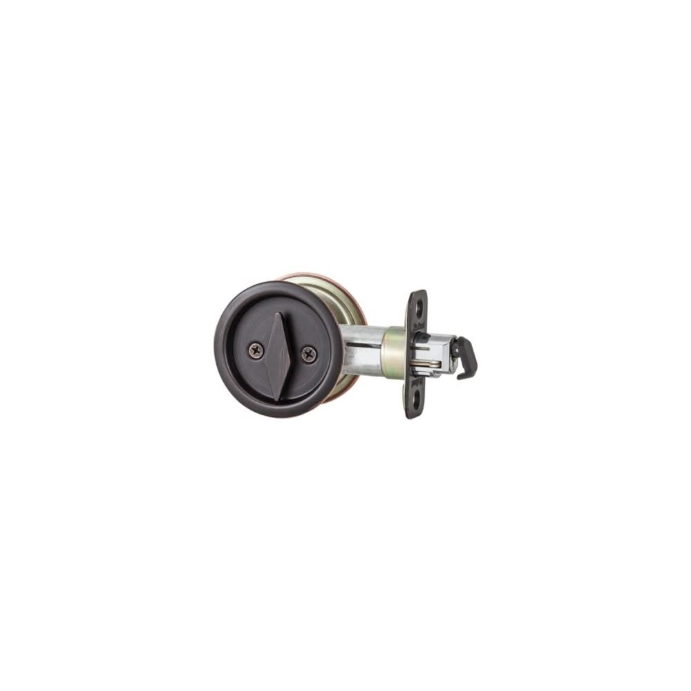 Kwikset Venetian  Door Lock Bronze Bed and Bath Privacy Pocket Round ;