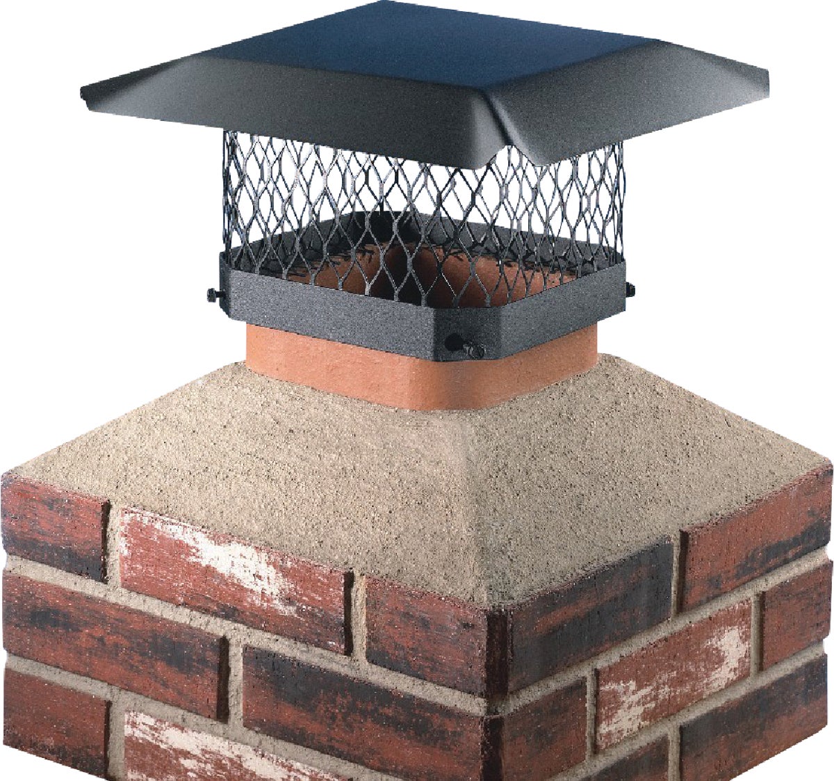 Shelter Black Galvanized Chimney Cap