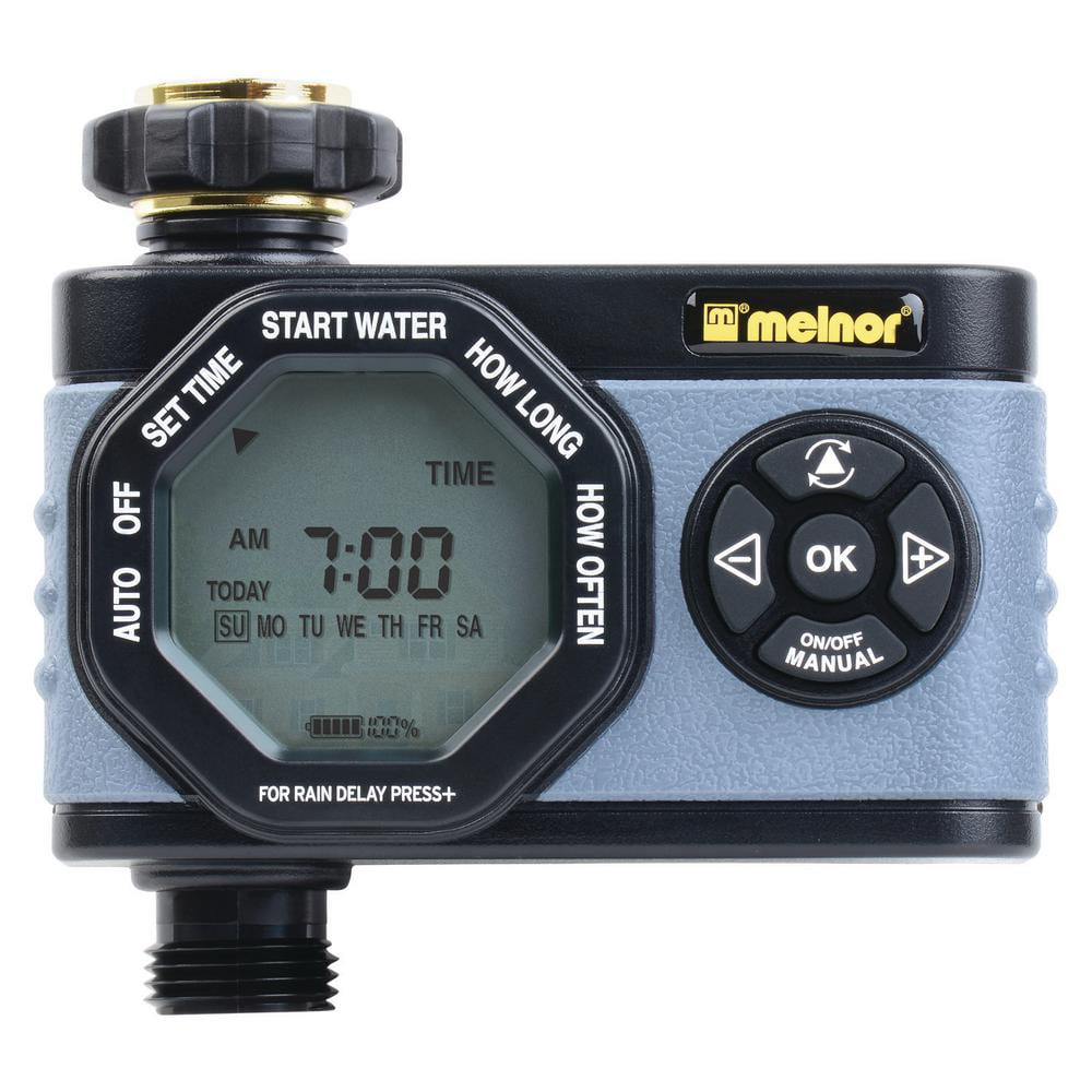 Melnor HydroLogic Advanced Electronic Water Timer 1 Zone， Gray