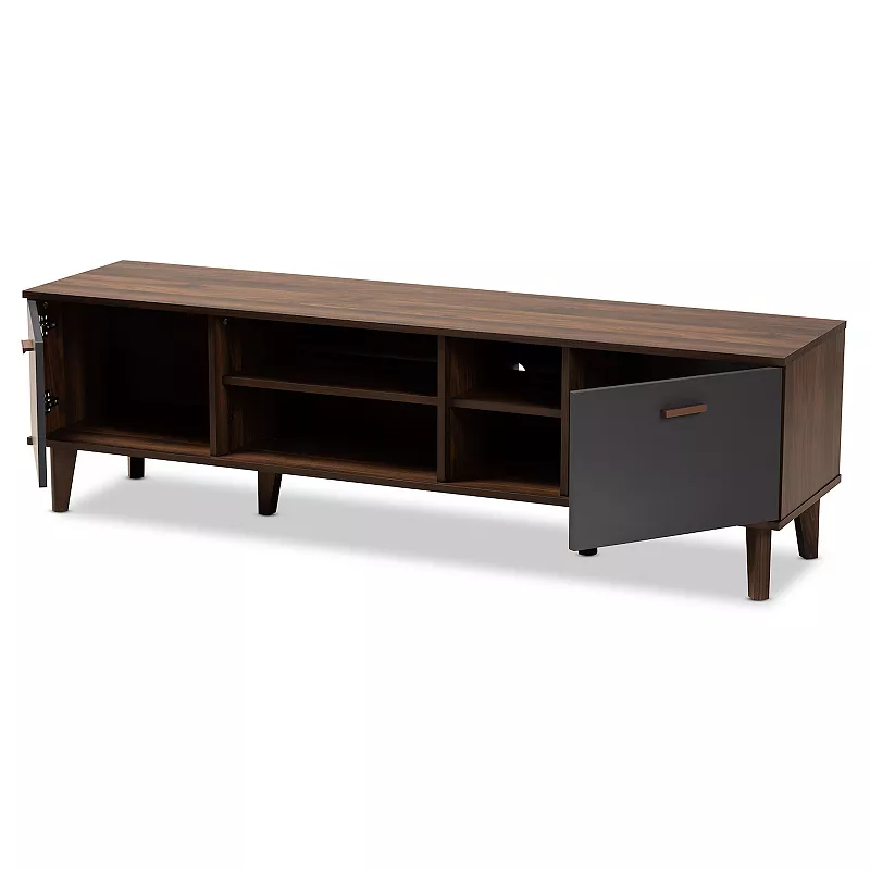 Baxton Studio Moina Brown TV Stand