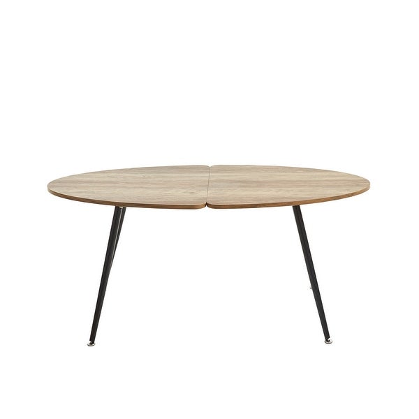 COFFEE Table for 4 people With Round Mdf Table Top， Pedestal Dining Table， End Table Leisure Coffee Table