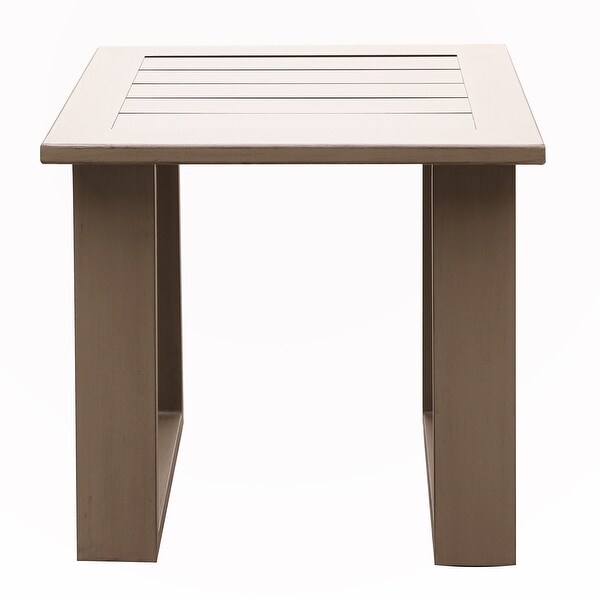 Outdoor Indoor Aluminum Square End Table