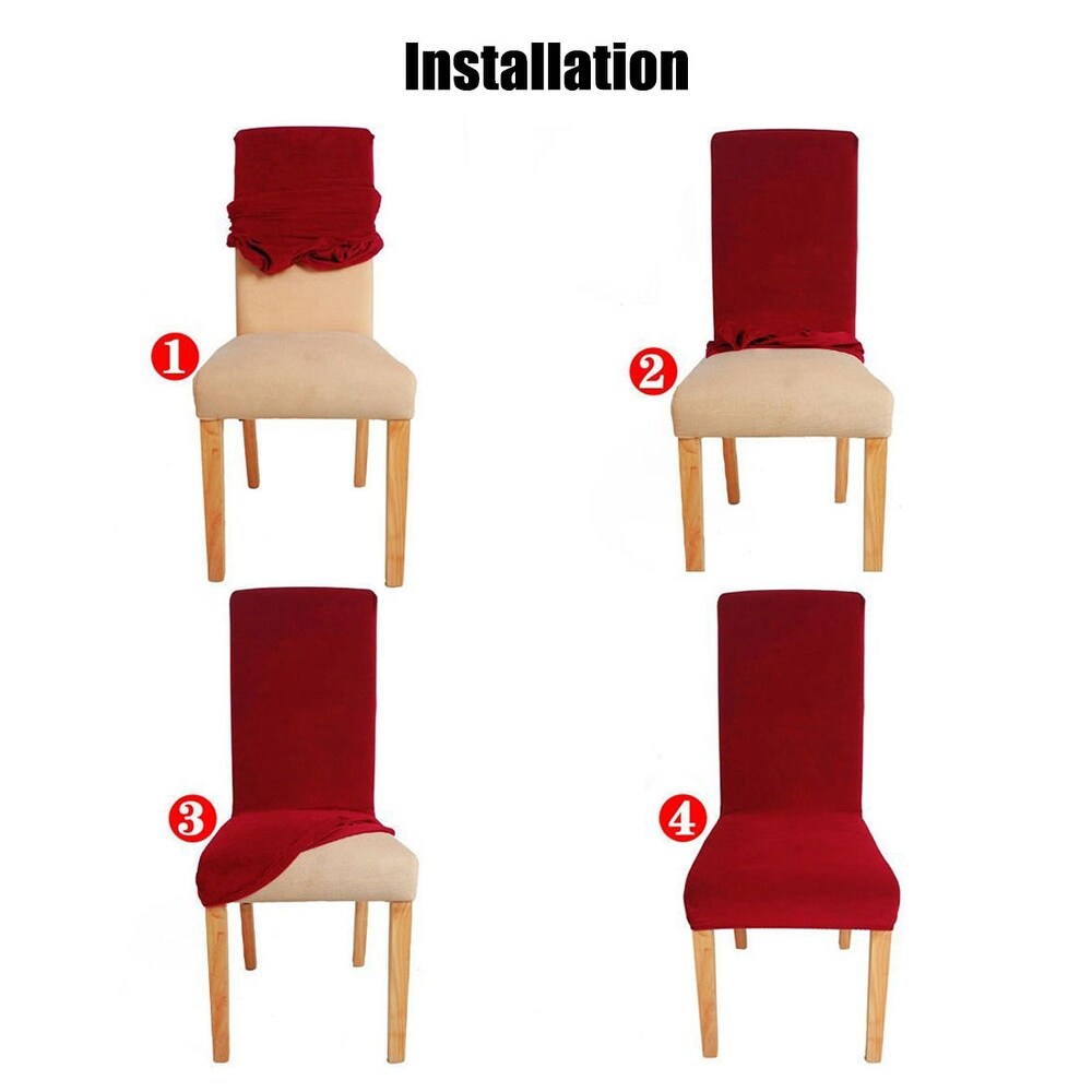 Stretchy Dining Chair Cover Short Chair Covers Washable Protector