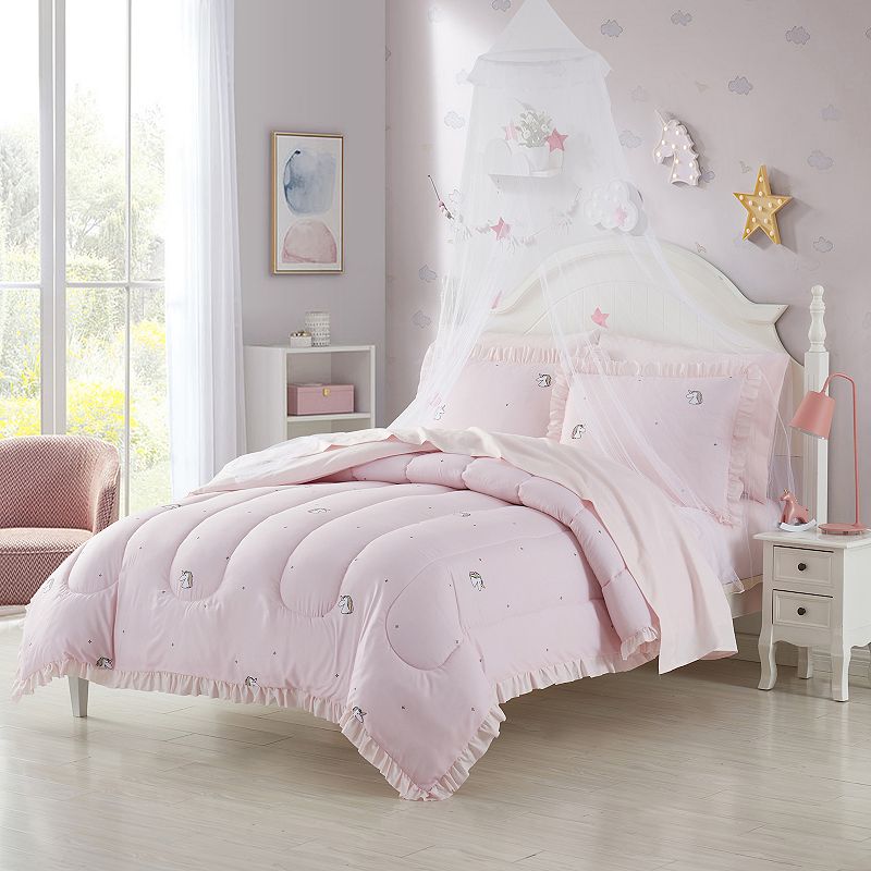 Sweet Home Collection Kid's Unicorn Comforter and Sheet Set