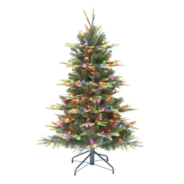 Puleo International 4.5 ft. Prelit Aspen Fir Tree