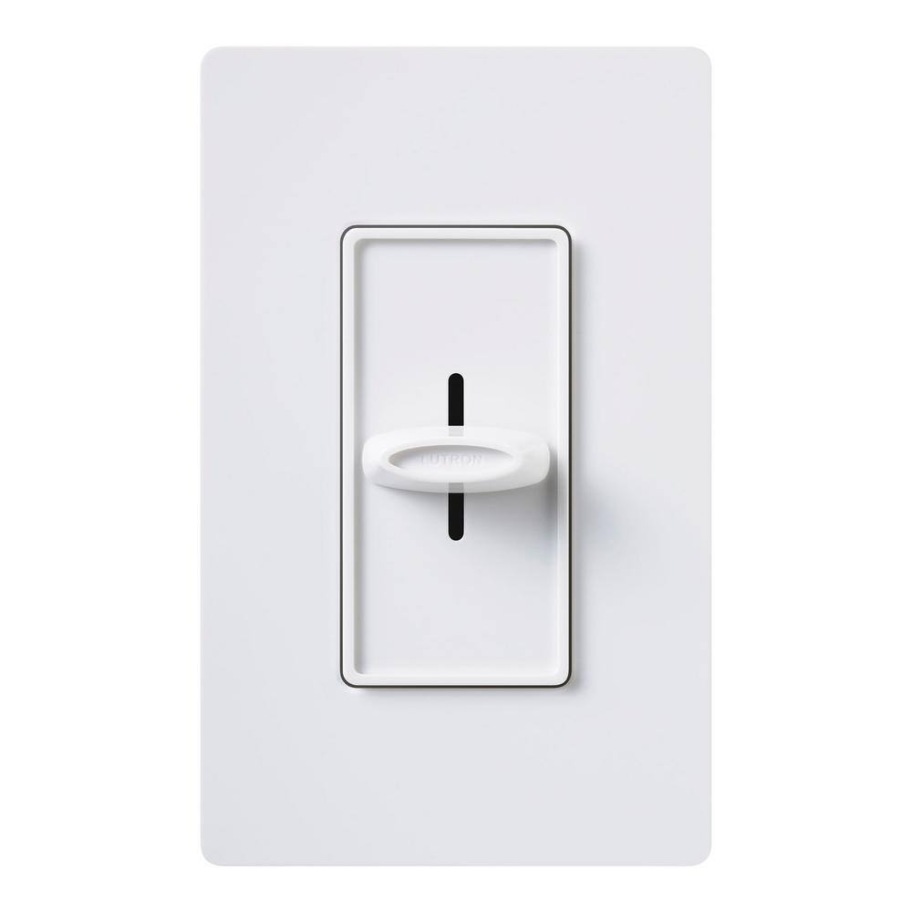 Lutron Skylark Dimmer Switch Slide-to-Off 1000-Watt IncandescentSingle-Pole White (S-1000-WH) S-1000-WH