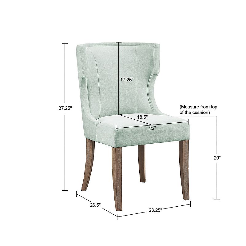 Madison Park Fillmore Wingback Upholstered Dining Chair