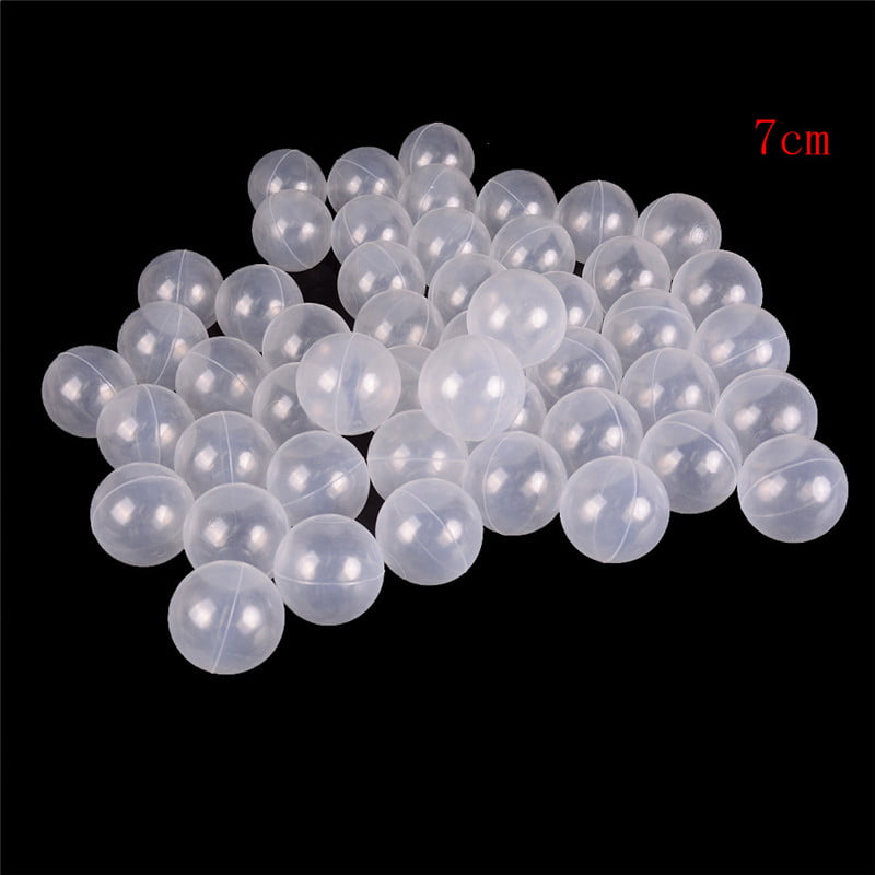 JETTINGBUY 50pcs/lot Baby Safety Transparent White Plastic Pool Ocean Balls Funny Toys