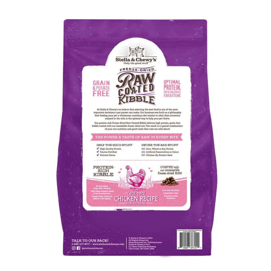 Stella and Chewy's Chicken Flavored Raw Coated Cage-Free Kitten Dry Cat