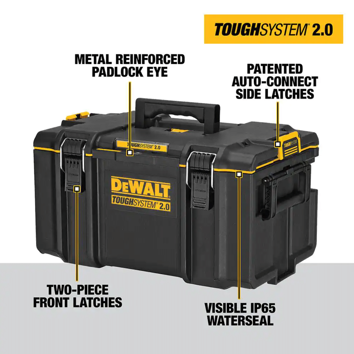 Dewalt ToughSystem 2.0 Small Tool Box with Bonus 22 in. Medium Tool Box and 24 in. Mobile Tool Box， 3-Piece Set Dwst08165w00450