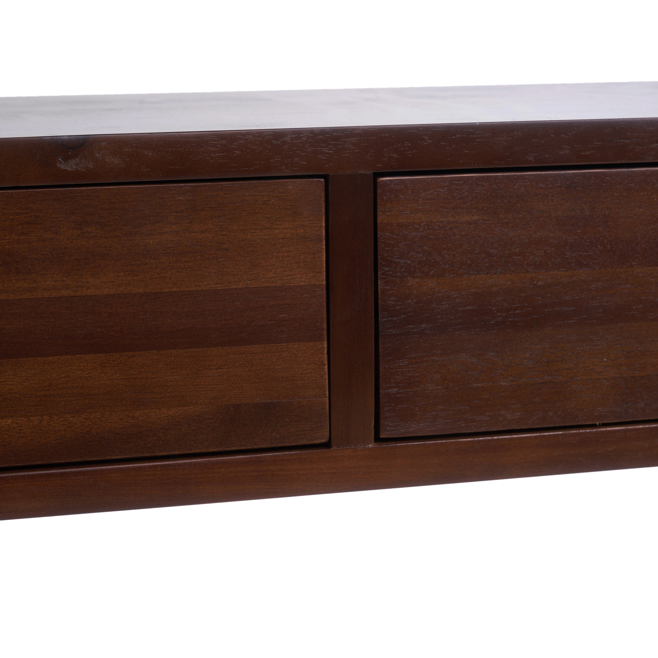 Jushwo Walnut Finished Acacia Wood Console Table