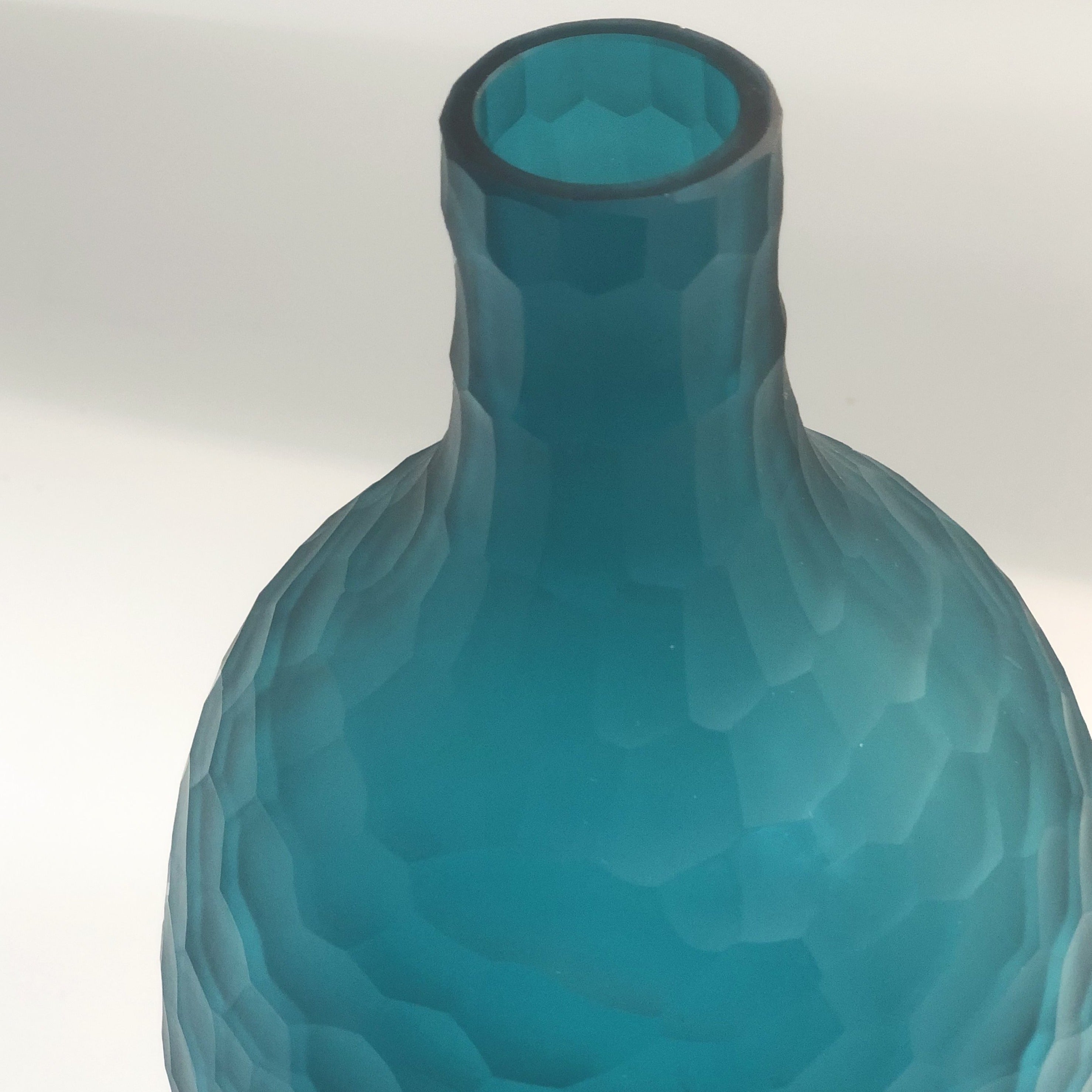 Handmade Balloton Glass  Vase A0192-360-Teal