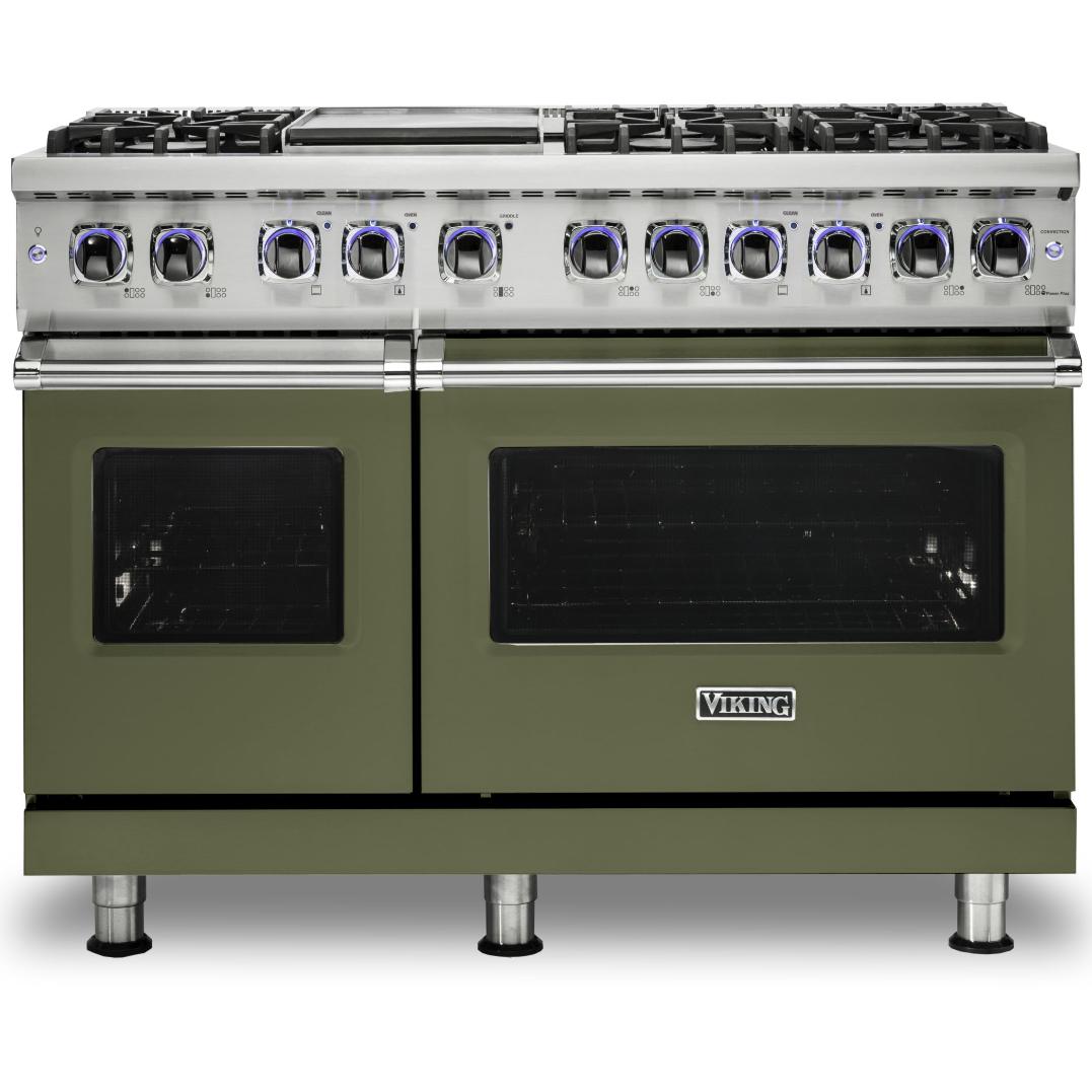 Viking 48-inch Freestanding Dual-Fuel Range with Elevation Burners CVDR7482-6GCYLP