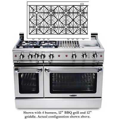 Capital 48-inch Freestanding Dual-Fuel Range COB488-L