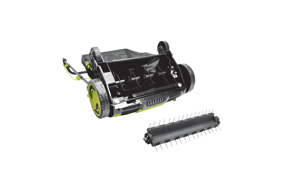 Sun Joe AJ805E 15 in. 13 Amp Electric Lawn Dethatcher with Collection Bag