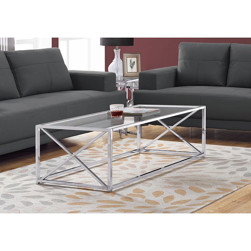 Monarch Contemporary X-Frame Coffee Table