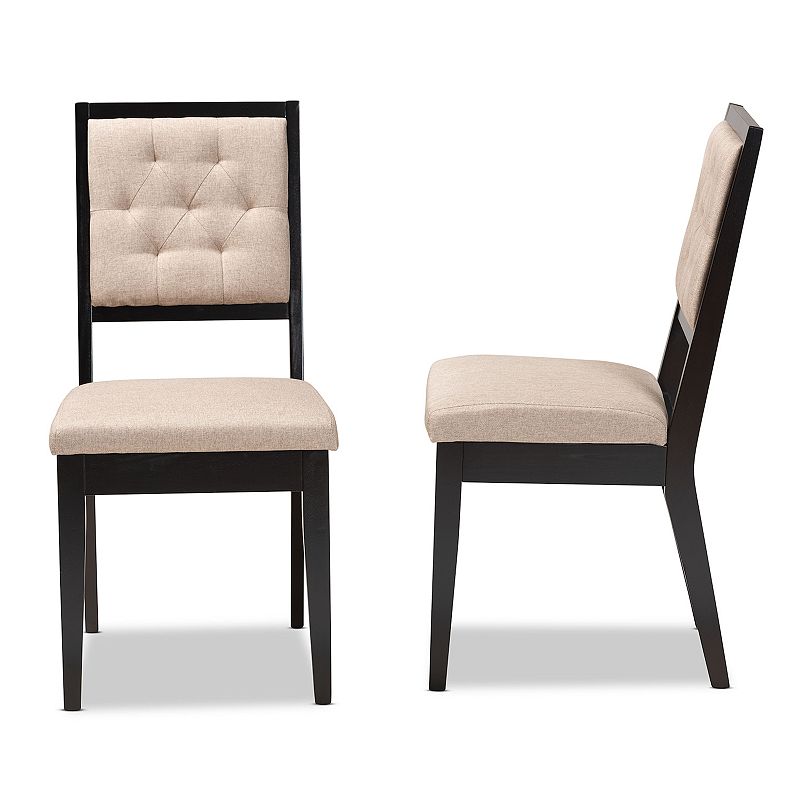 Baxton Studio Gideon Dining Chair 2-piece Set