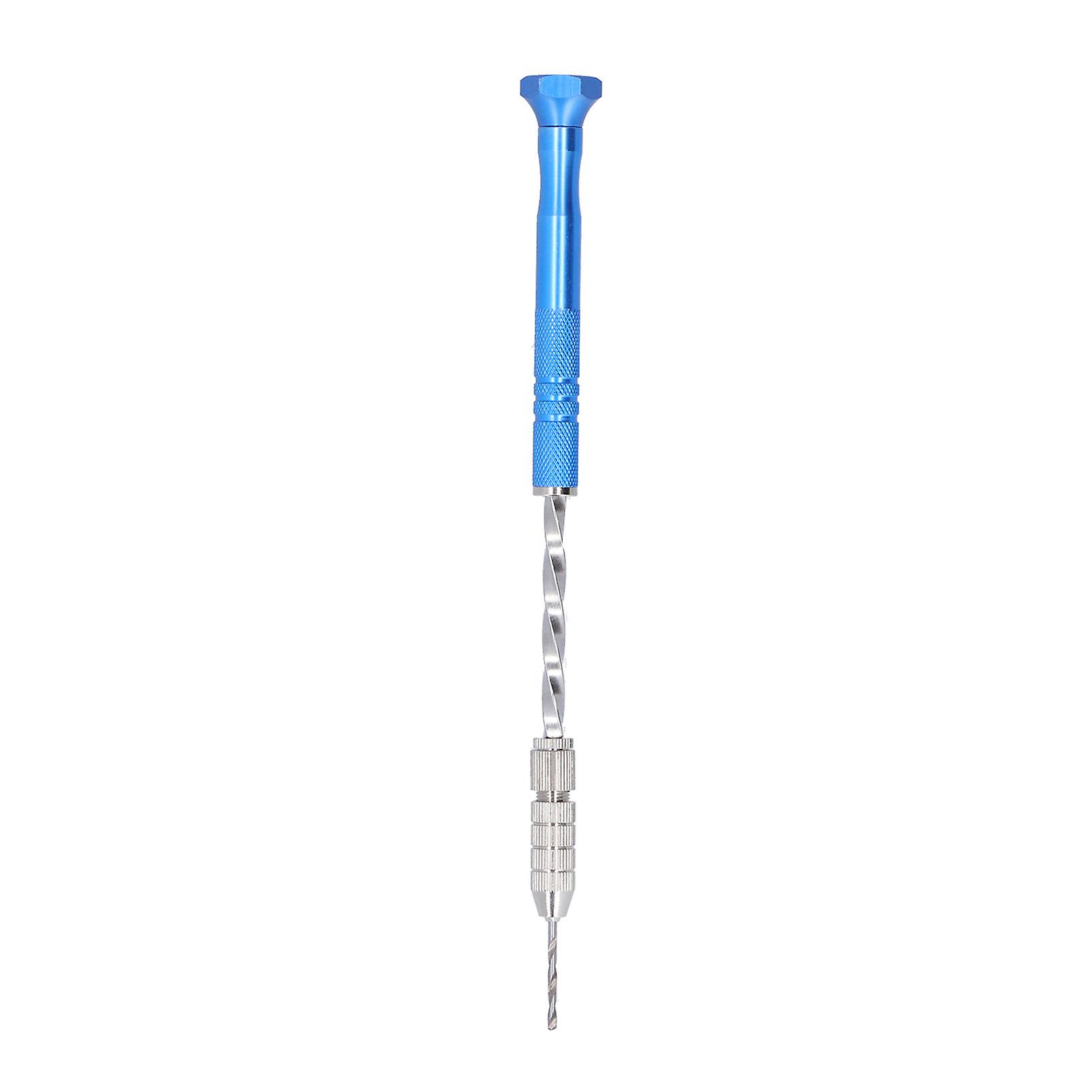 Hand Drill Jewelry Carving Drill Blue Stainless Steel Punching Drilling Tool For Woodworking