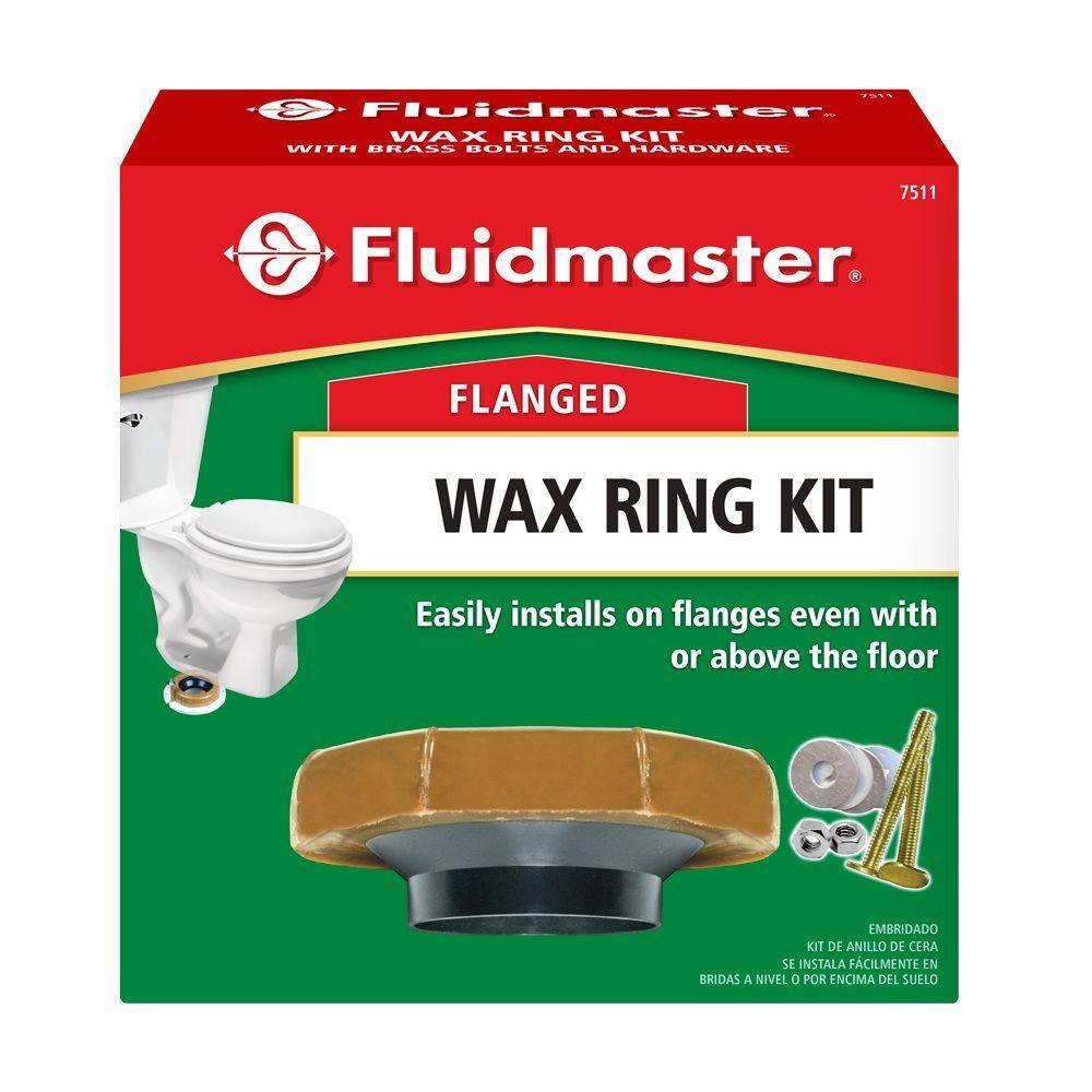 Fluidmaster Wax Toilet Bowl Gasket with Flange and Bolts 7511