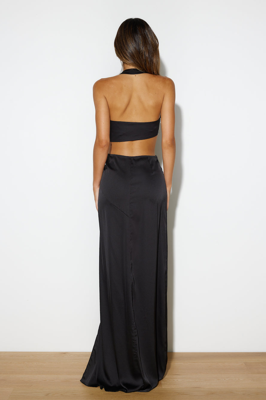 HELLO MOLLY Make Them Stop and Stare Maxi Dress Black