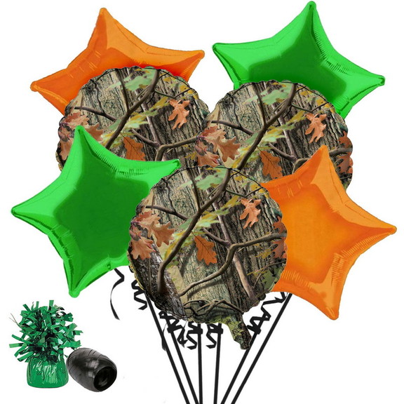 611621 Hunting Camo Balloon Bouquet Kit   NS