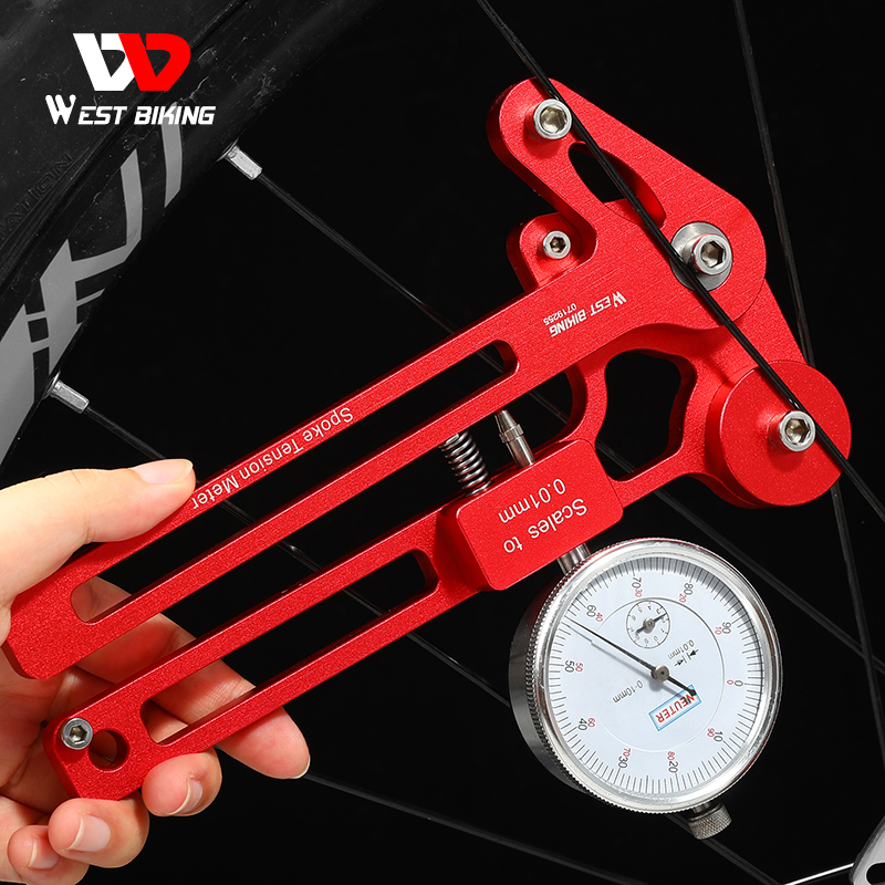 WEST BIKING Cycling Spoke Tension Meter Bracket 251   305mm Accessories Tool Bike Set Cycling Waterproof Spoke Tension Meter